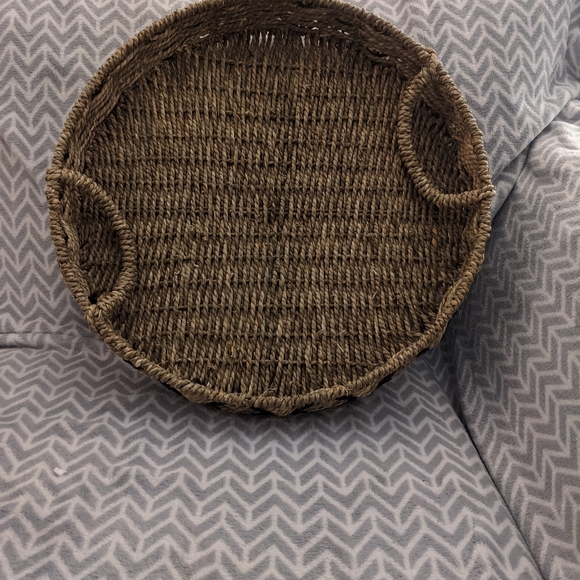 Indigo ratan tray large - Picture 3 of 3